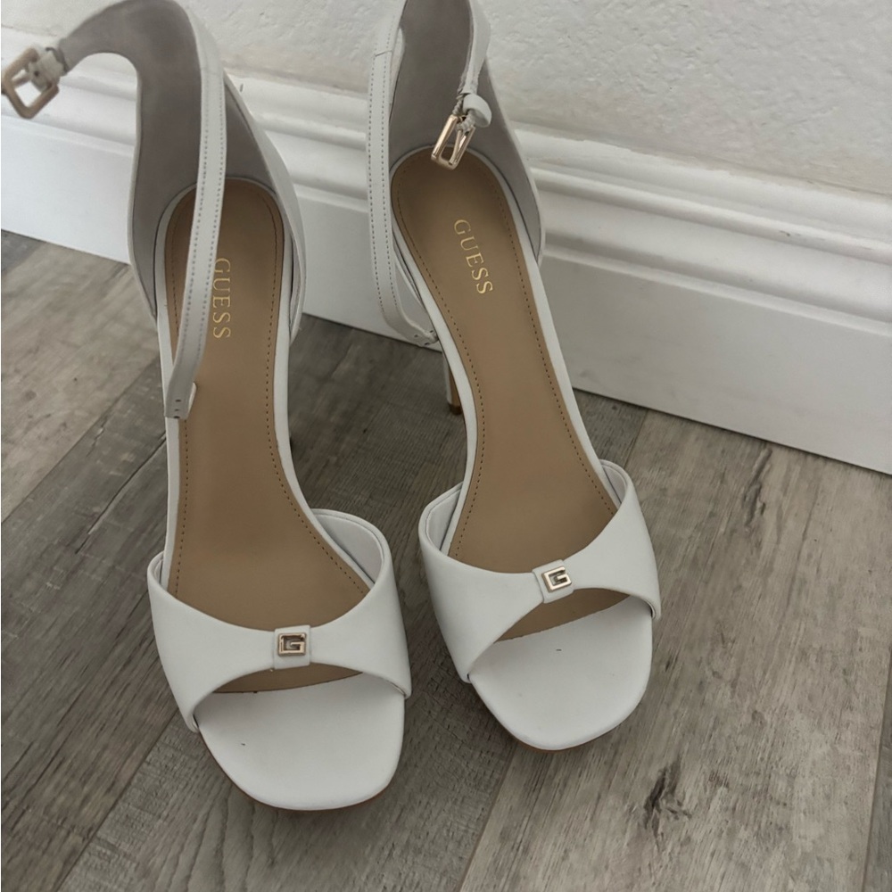 GUESS Elegant White Heels